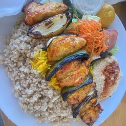 Chicken Kabob Plate Chicken Kabob Plate