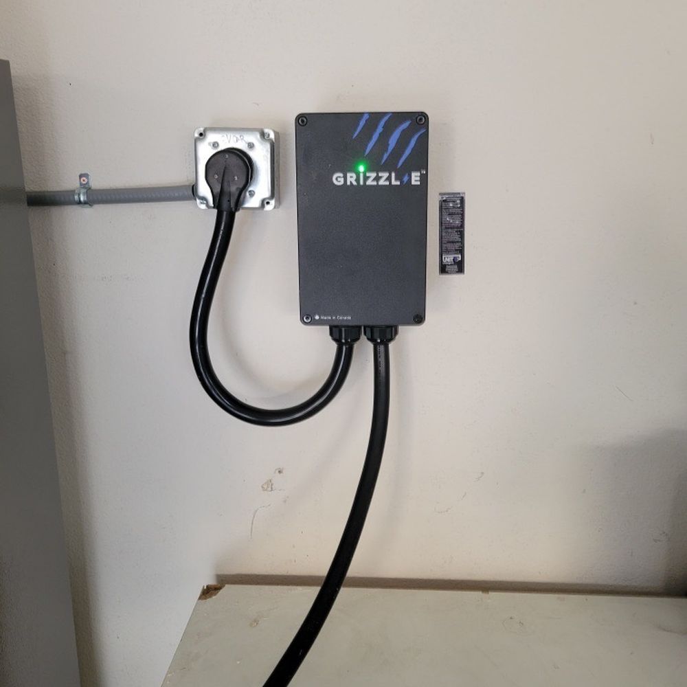 Nicks Electric - Freshly installed Grizzl-E Level 2 Charger for EV - Electricians Near Me
