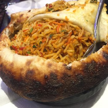Dum Pukht - Paneer Biryani, a type of fresh cheese. Really good! - Indian Near Me - Markham, Ontario