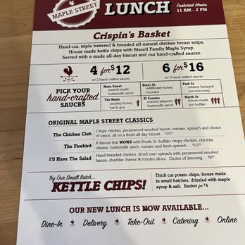 Maple Street Biscuit Company - lunch menu - Breakfast & Brunch Near Me - Richmond, Virginia