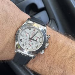White gold Daytona with a Meteorite dial