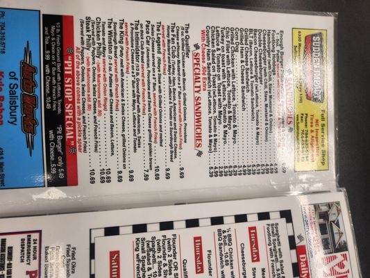 Menu photo 2 Checkered Flag Barbecue Salisbury, NC