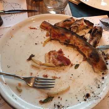 Restaurant Pizzeria Giardino - These are the remnants of the burnt pizza they served. - Italian Near Me - Leukerbad, VS