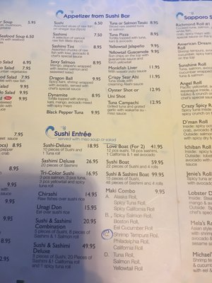 Menu photo 8 Sapporo Sushi House Staten Island, NY