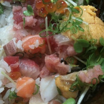 Sushi Ken - Close-up of Stamina Bara-Chirashi - Sushi Bars Near Me - Torrance, California Sushi Ken - Close-up of Stamina Bara-Chirashi - Sushi Bars Near Me - Torrance, California