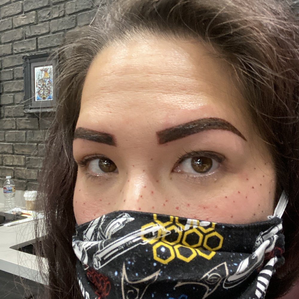 Haley Carmody Artistry - My new eyebrows and freckles again, a little more closeup. - Permanent Makeup Near Me - La Jolla, California