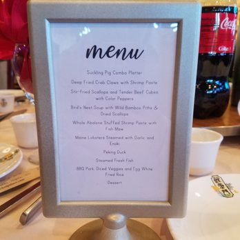 Koi Palace - wedding banquet menu - Dim Sum Near Me - Milpitas, California