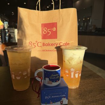 85°C Bakery Cafe-Gardena - Hidden inside the bag: fresh bread and pastries!!! - Coffee & Tea Near Me - Gardena, California