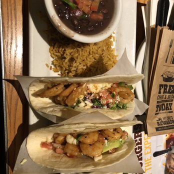 Chili's - Spicy Shrimp Tacos (not actually spicy) - American Near Me - Westbury, New York