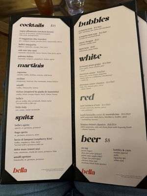 Menu photo 2 Bella San Francisco, CA
