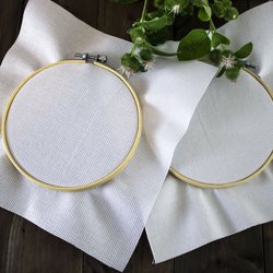 Zele Nava - Natural fabric for embroidery. Embroidery threads.