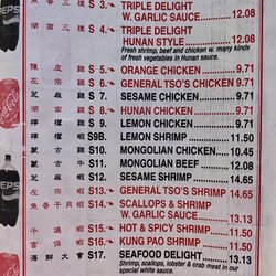 Chef Lin's To Go - Menu
