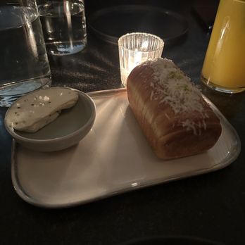 Crown Shy - Complementary bread in pesto with butter - New American Near Me - New York, New York
