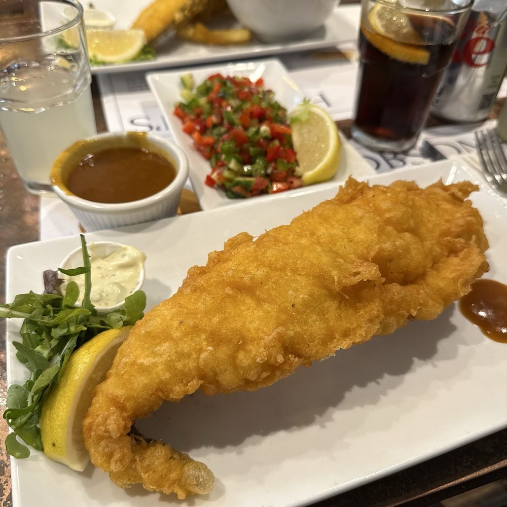 Fried haddock