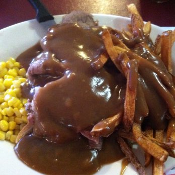 Jackie's Diner - Had to get the hot roast beef sand which again! Gravy on fries, yes please! - Diners Near Me - Gloversville, New York