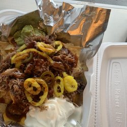 Big Rig BBQ - Loaded pulled pork nachos