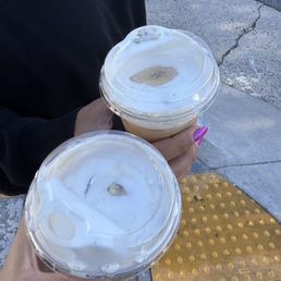 Iced Banana Latte with Cold Foam Iced Banana Latte with Cold Foam