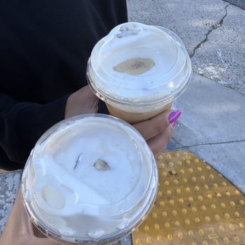 The Coffee Berry SF - Iced Banana Latte with Cold Foam - Coffee & Tea Near Me - San Francisco, California The Coffee Berry SF - Iced Banana Latte with Cold Foam - Coffee & Tea Near Me - San Francisco, California