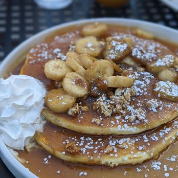 Scrambled - Banana Crunch Pancakes - Breakfast & Brunch Near Me - Henderson, Nevada Scrambled - Banana Crunch Pancakes - Breakfast & Brunch Near Me - Henderson, Nevada