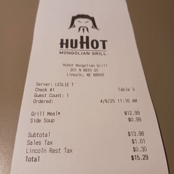 HuHot Mongolian Grill - Mongolian Near Me - Lincoln, Nebraska