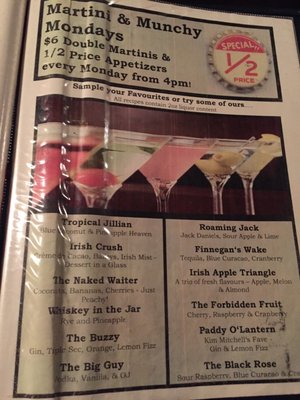Menu photo 1 The Old Triangle Charlottetown, PE Menu photo 1 The Old Triangle Charlottetown, PE