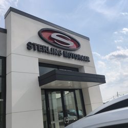 Sterling Motor Car - Sign on the front of the store.