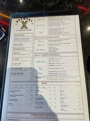 Menu photo 1 Brewery X San Diego, CA