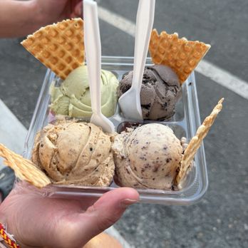 Melba Ice Creamery - Pistachio ice cream.. black sesame.. there was one cookie one that I can't remember but also a graham cracker one. - Ice Cream & Frozen Yogurt Near Me - Lawrence Township, New Jersey Melba Ice Creamery - Pistachio ice cream.. black sesame.. there was one cookie one that I can't remember but also a graham cracker one. - Ice Cream & Frozen Yogurt Near Me - Lawrence Township, New Jersey