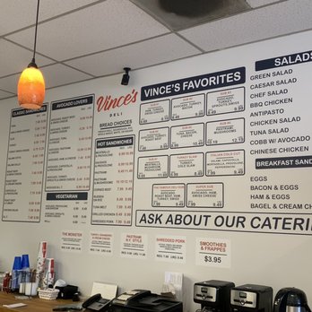 Vince's Deli - New Menu - Sandwiches Near Me - Pasadena, California
