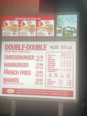 Menu photo 2 In-N-Out Burger Stockton, CA Menu photo 2 In-N-Out Burger Stockton, CA