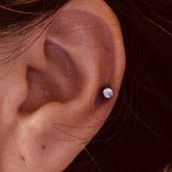 Fresno Tattoo & Body Piercing Studio - Pierced a few hours ago. Can't wait to change it out for a small hoop! I was advised to wait 4 weeks.