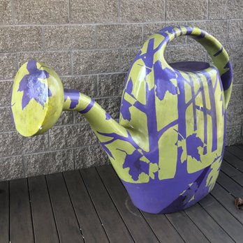 Jenkins Arboretum & Gardens - Giant watering can art - Botanical Gardens Near Me - Devon, Pennsylvania