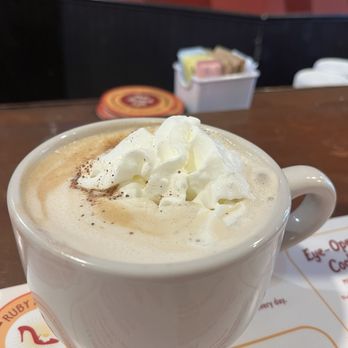 Ruby Sunshine Charleston Downtown - Latte with espresso - Breakfast & Brunch Near Me - Charleston, South Carolina Ruby Sunshine Charleston Downtown - Latte with espresso - Breakfast & Brunch Near Me - Charleston, South Carolina