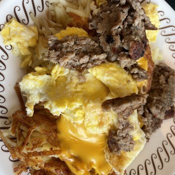 Waffle House - Sausage egg and cheese hash brown bowl - Breakfast & Brunch Near Me - Lancaster, Pennsylvania