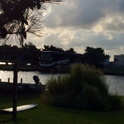 At dusk...