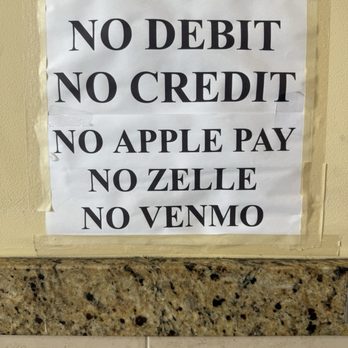 Amore Pizzeria - CASH ONLY SIGN - Pizza Near Me - Flushing, New York