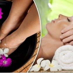Massage Star - Customer favorites head to toe Combo massage Includes: Foot soak + foot & hands reflexology + body massage (dry pressure or oil massage)