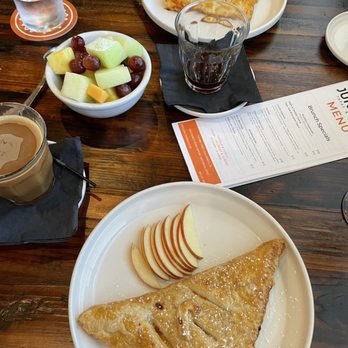Junction Tapas and Winebar - Apple & Cheddar Empanadas and Eggs, Ham & Gruyère cheese delicious combo to share. - Spanish Near Me - Paso Robles, California Junction Tapas and Winebar - Apple & Cheddar Empanadas and Eggs, Ham & Gruyère cheese delicious combo to share. - Spanish Near Me - Paso Robles, California