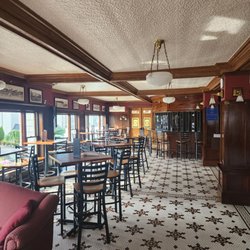 Inside on the first floor.