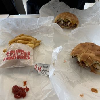 Billy Goat Tavern & Grill - Hamburger and fries. Sorry! Couldn't wait - Bars Near Me - Chicago, Illinois