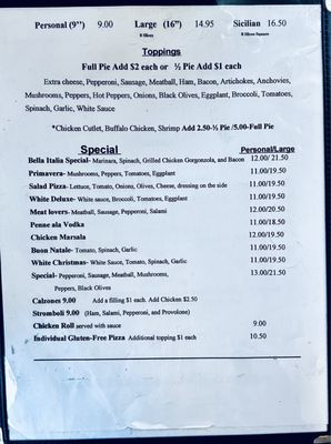 Menu photo 7 Bella Italia Restaurant Wappingers Falls, NY Menu photo 7 Bella Italia Restaurant Wappingers Falls, NY