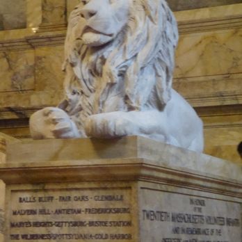 Boston Public Library - Lion statue along the main stairwell - Libraries Near Me - Boston, Massachusetts Boston Public Library - Lion statue along the main stairwell - Libraries Near Me - Boston, Massachusetts