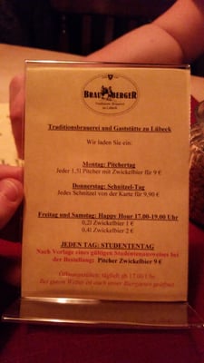 Menu photo 4 Brauberger Lübeck, SH