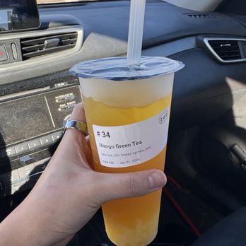 Feng Cha - Mango Green Tea - Bubble Tea Near Me - Denver, Colorado