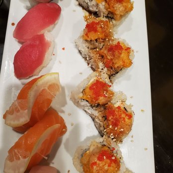 Kei Sushi - Nigeria pieces of Octopus, Tuna, Salmon, Yellowtail and Piranha long roll ~ deLISH!! - Japanese Near Me - Carson City, Nevada Kei Sushi - Nigeria pieces of Octopus, Tuna, Salmon, Yellowtail and Piranha long roll ~ deLISH!! - Japanese Near Me - Carson City, Nevada