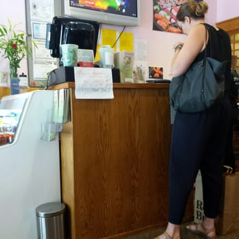 Avana Sushi 2 - Take out ordering area.  Lots of people standing around here when its busy - Japanese Near Me - Boston, Massachusetts