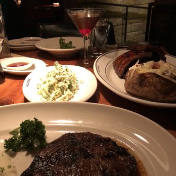 Hillstone Restaurant - Hawaiian rib eye Ribs, coleslaw, baked potato  Cashew and Kale Salad - New American Near Me - Phoenix, Arizona
