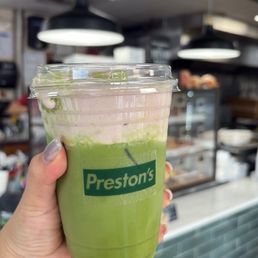 Raspberry matcha