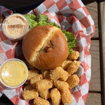 Ruby's Roadside Grill - Cabo burger with tots - Burgers Near Me - Seaside, Oregon Ruby's Roadside Grill - Cabo burger with tots - Burgers Near Me - Seaside, Oregon