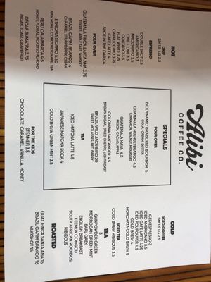 Menu photo 8 Alibi Coffee Los Angeles, CA